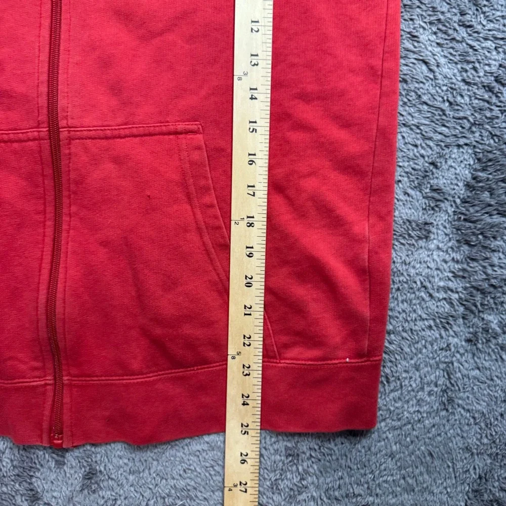 Nike Y2K Full Zip Hoodie Sweatshirt Collegiate Spellout Logo Size L 14-16